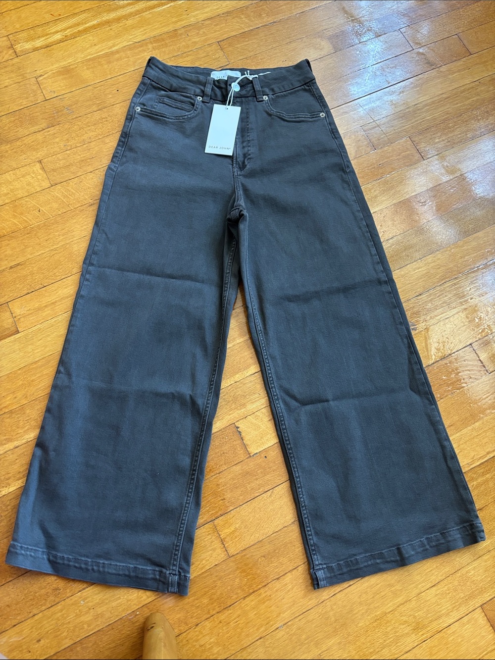 Dear John Black Wide-Leg High-Rise Jeans